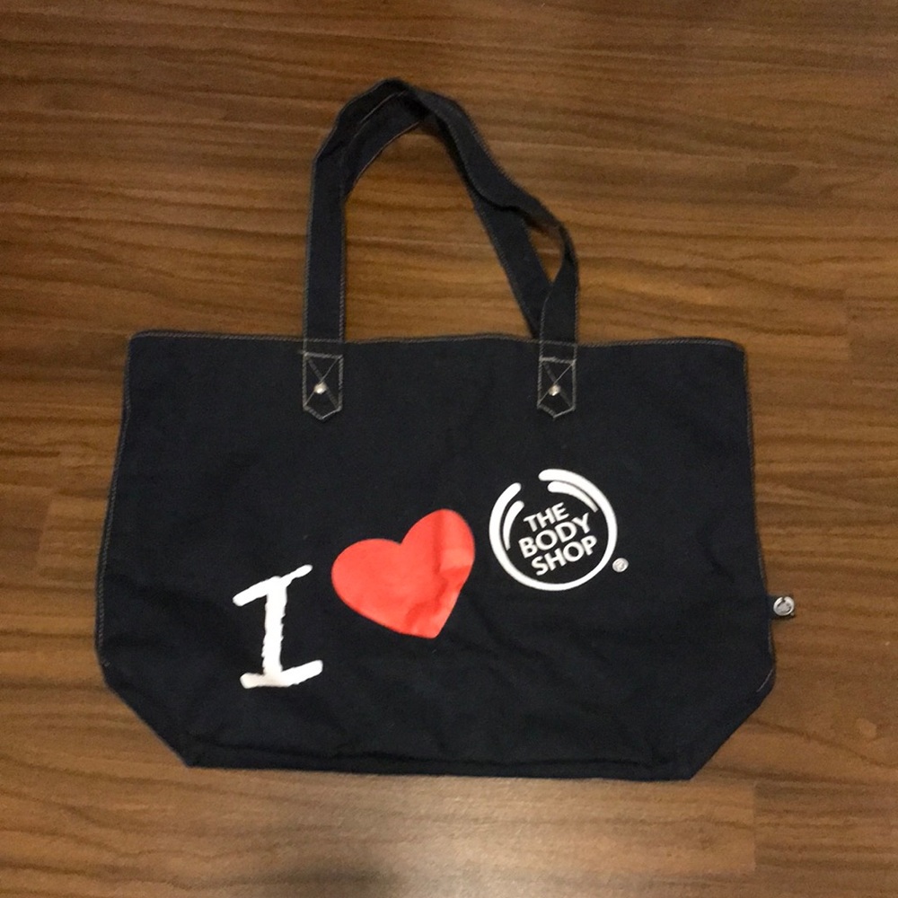 (3/$15) NWOT “I heart The Body Shop” tote